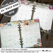 Monthly Planner Inserts 2018 (0)