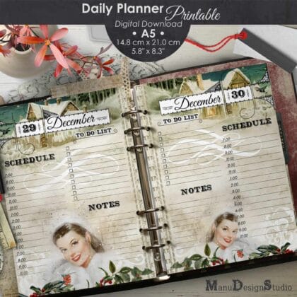 Daily Planner Printable A5