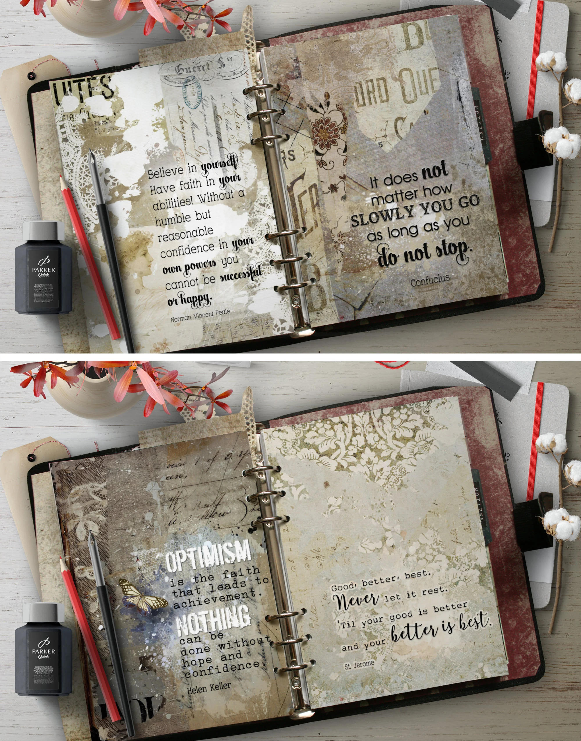 printable A5 Monthly Planner Refill Pages 2026, beautiful Vintage design, PDF Instant Download