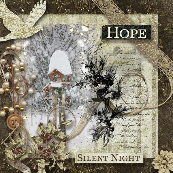 A Sparkling Christmas – Digital Scrapbook Kit - Image 7