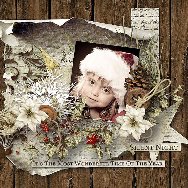 A Sparkling Christmas – Digital Scrapbook Kit - Image 9