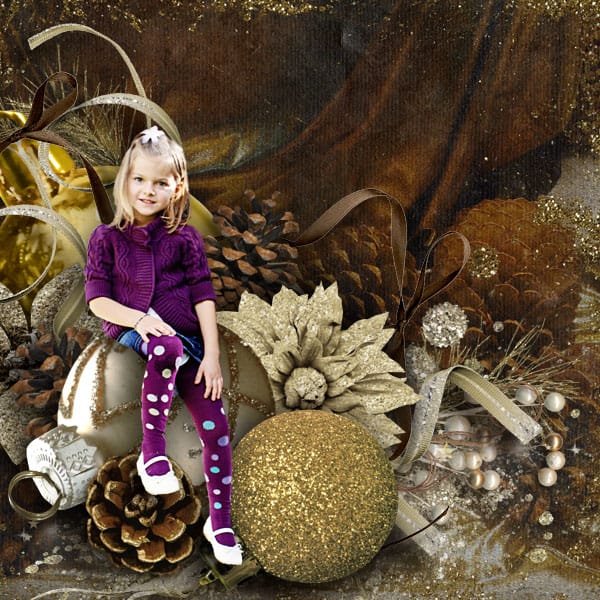 A Sparkling Christmas – Digital Scrapbook Kit - Image 10