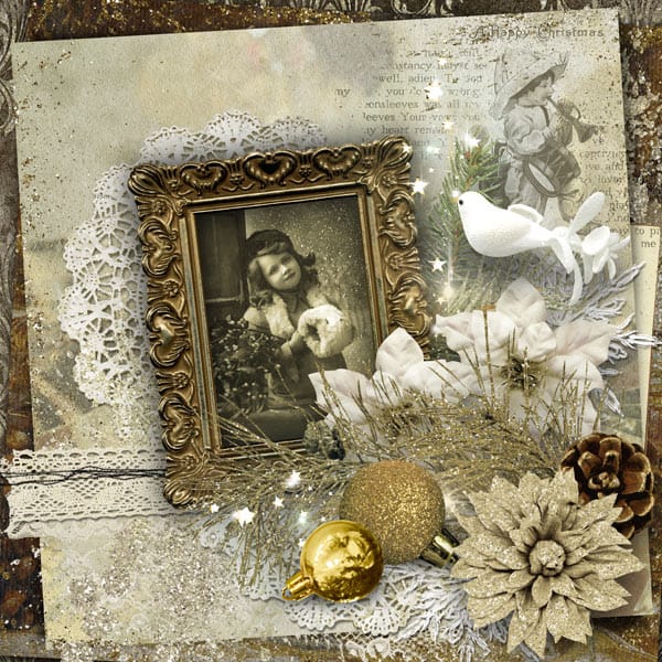 A Sparkling Christmas – Digital Scrapbook Kit - Image 12