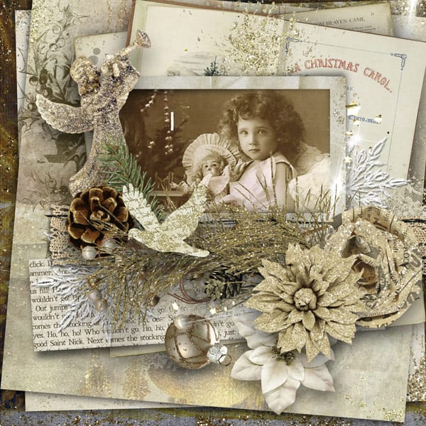 A Sparkling Christmas – Digital Scrapbook Kit - Image 13
