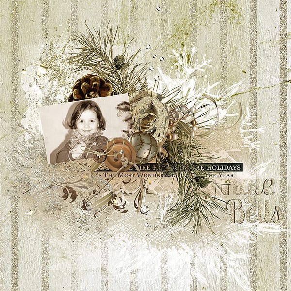 A Sparkling Christmas – Digital Scrapbook Kit - Image 15