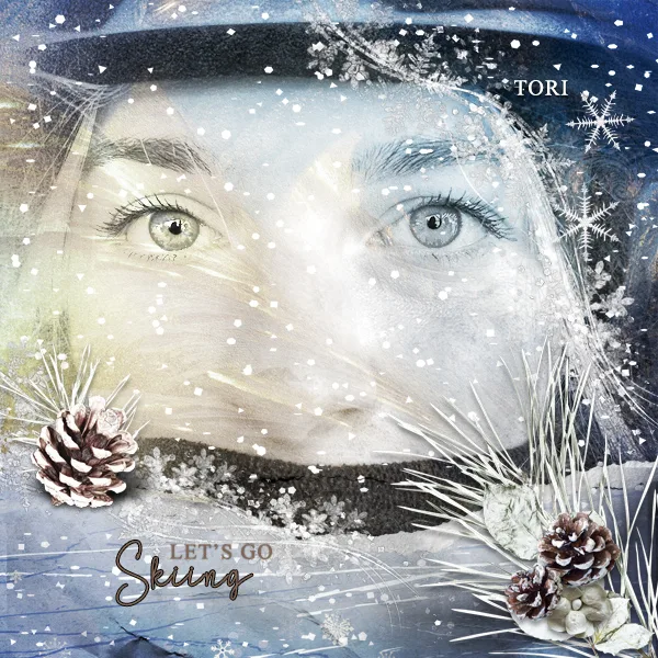 Digital Scrapbooking Winter Layout – When Creativity Returns