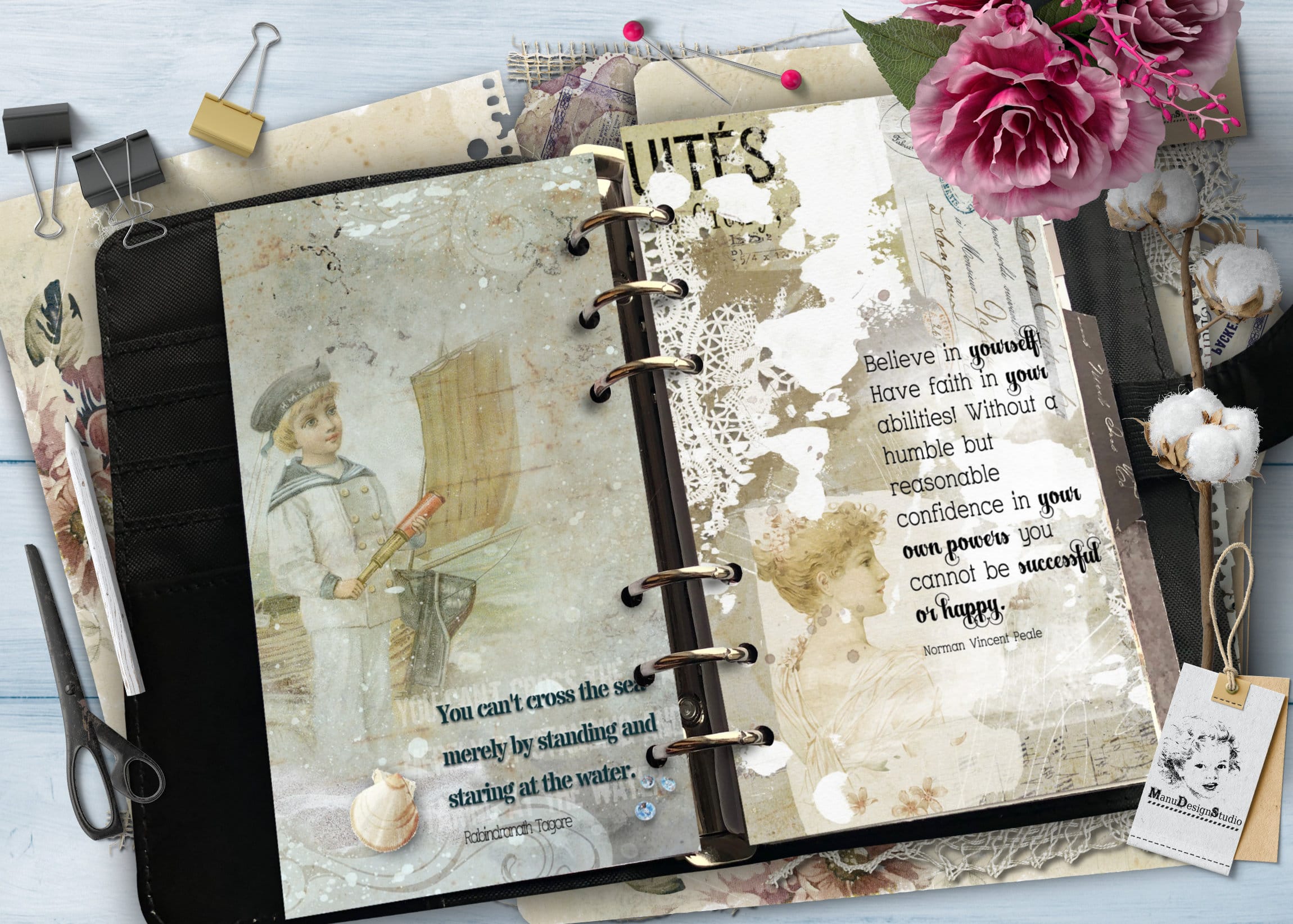 2027 Monthly Franklin Covey Compact Planner Inserts – Vintage Style - Image 9