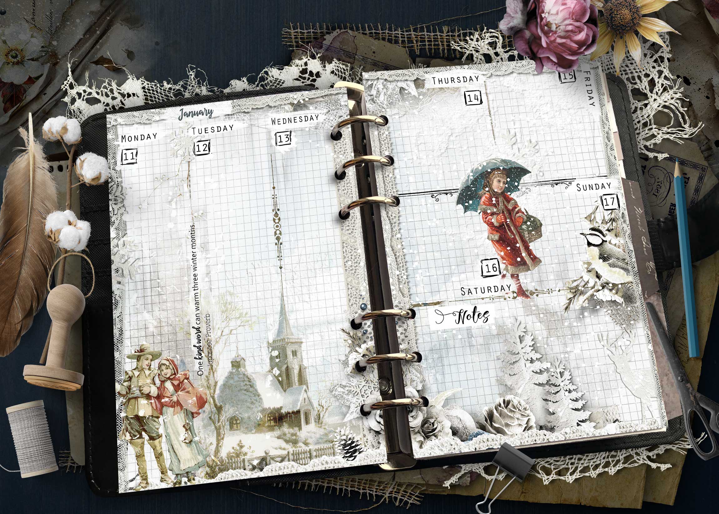 2027 Printable Personal Size Weekly Planner Inserts - Image 3