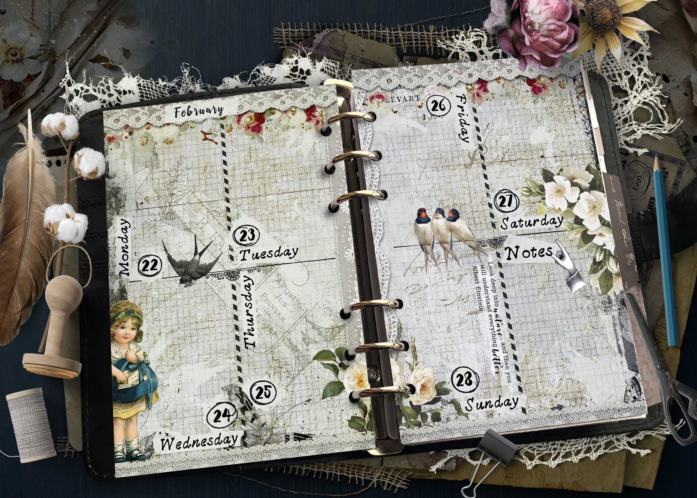 2027 Printable Personal Size Weekly Planner Inserts - Image 4