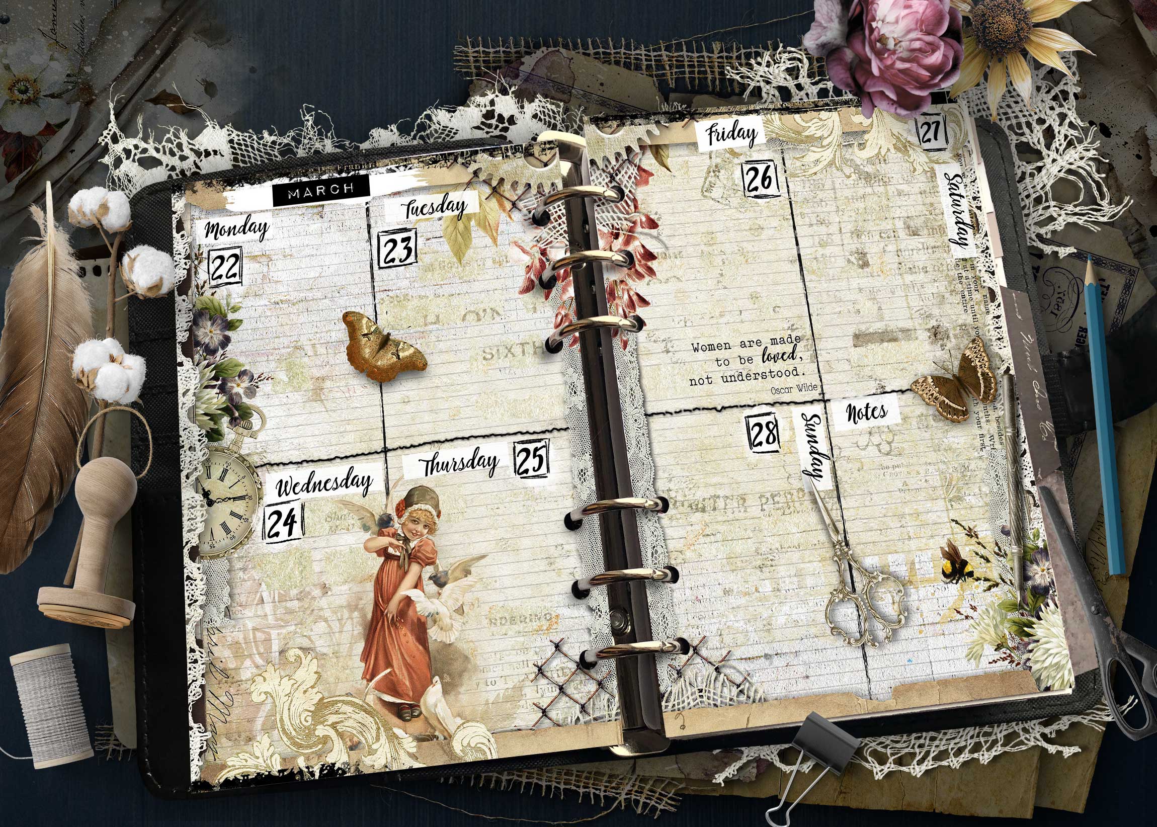 2027 Printable Personal Size Weekly Planner Inserts - Image 5