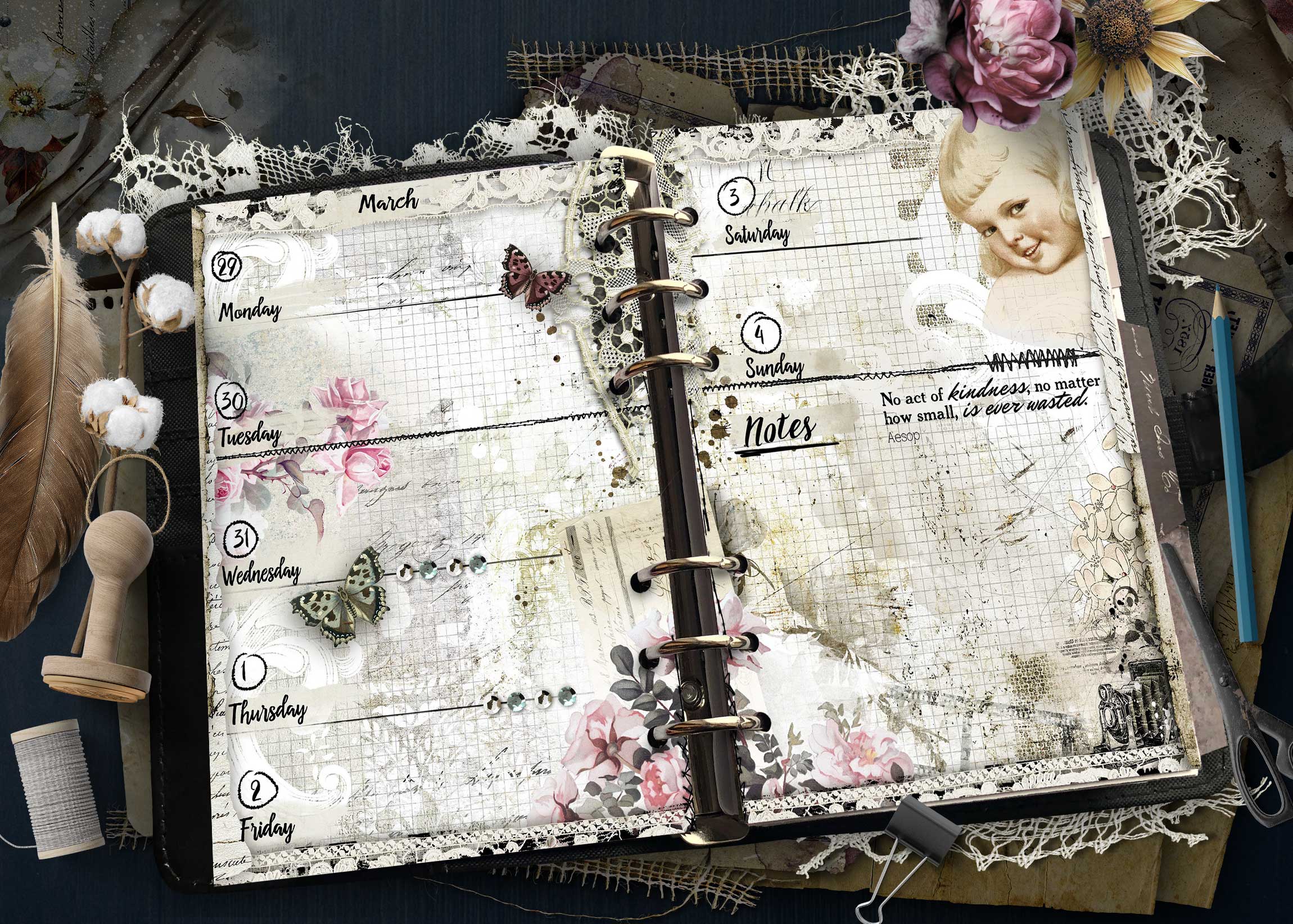 2027 Printable Personal Size Weekly Planner Inserts - Image 6