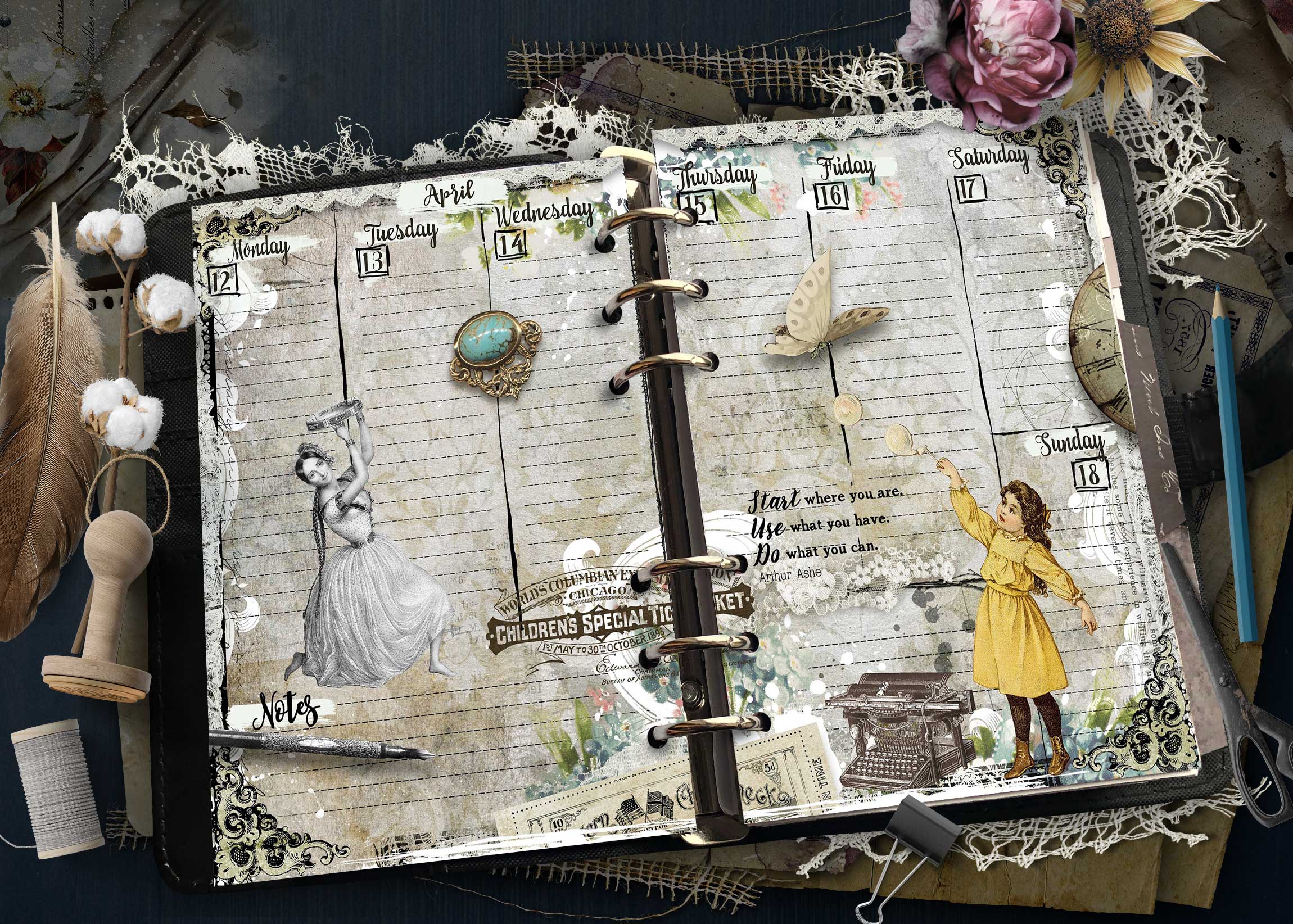 2027 Printable Personal Size Weekly Planner Inserts - Image 7