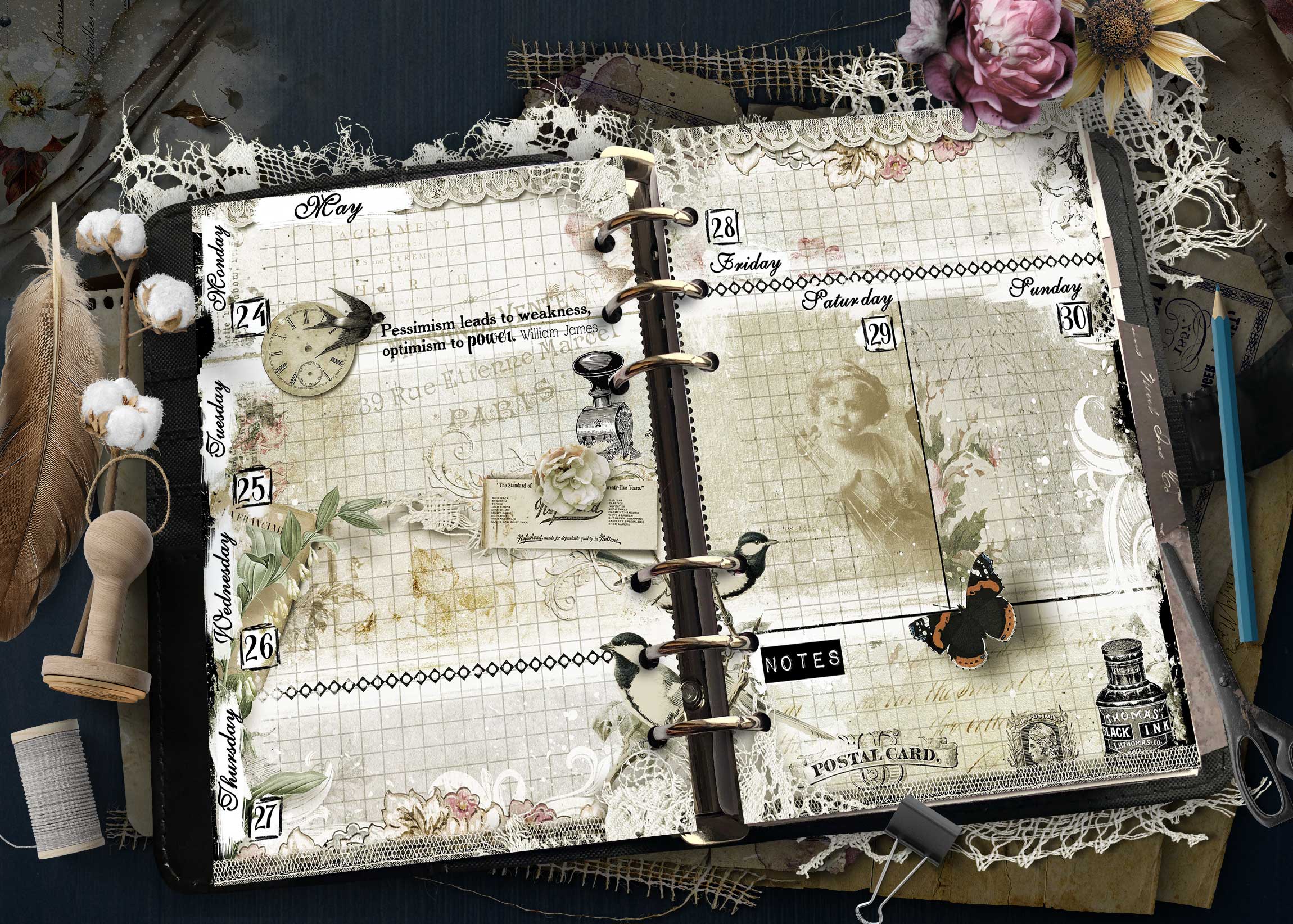 2027 Printable Personal Size Weekly Planner Inserts - Image 9