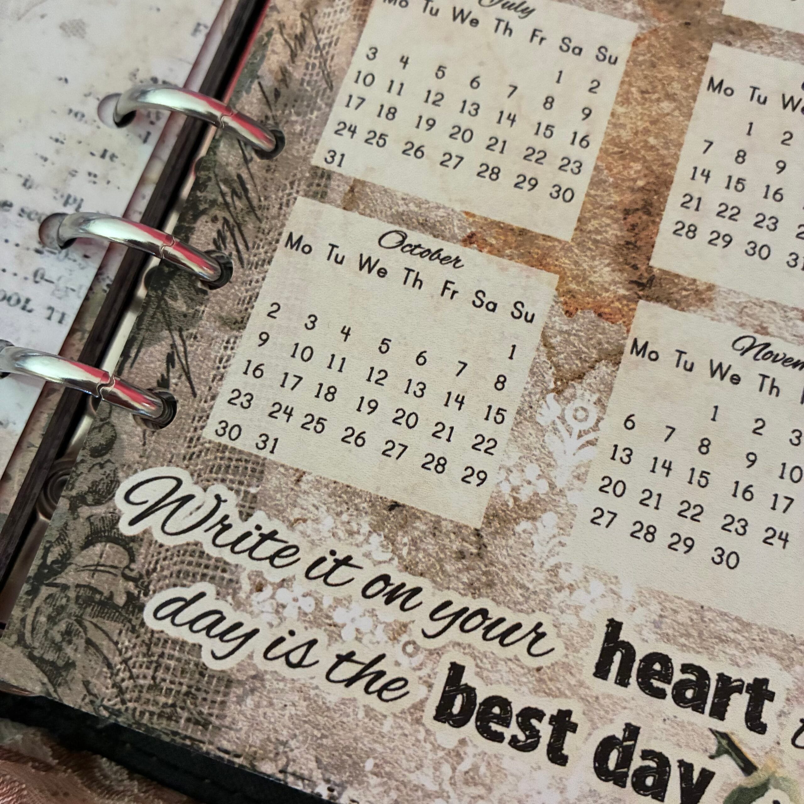 2028 Year At A Glance Page - Vintage Printable PDF - Image 7