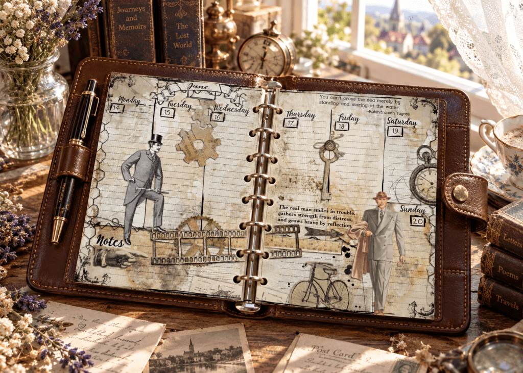 2027 Half Letter Planner Weekly Pages Printable